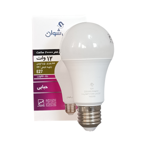 لامپ LED حبابی 12 وات E27 آفتابی شوان