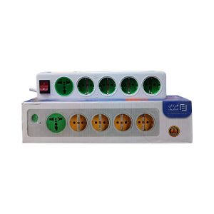 رابط ترکیبی کلید دار 5 خانه مولتی 1/8 متر 10 آمپر فردان