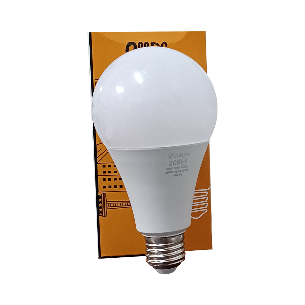 لامپ LED حبابی 20 وات E27 آفتابی امید پدیده