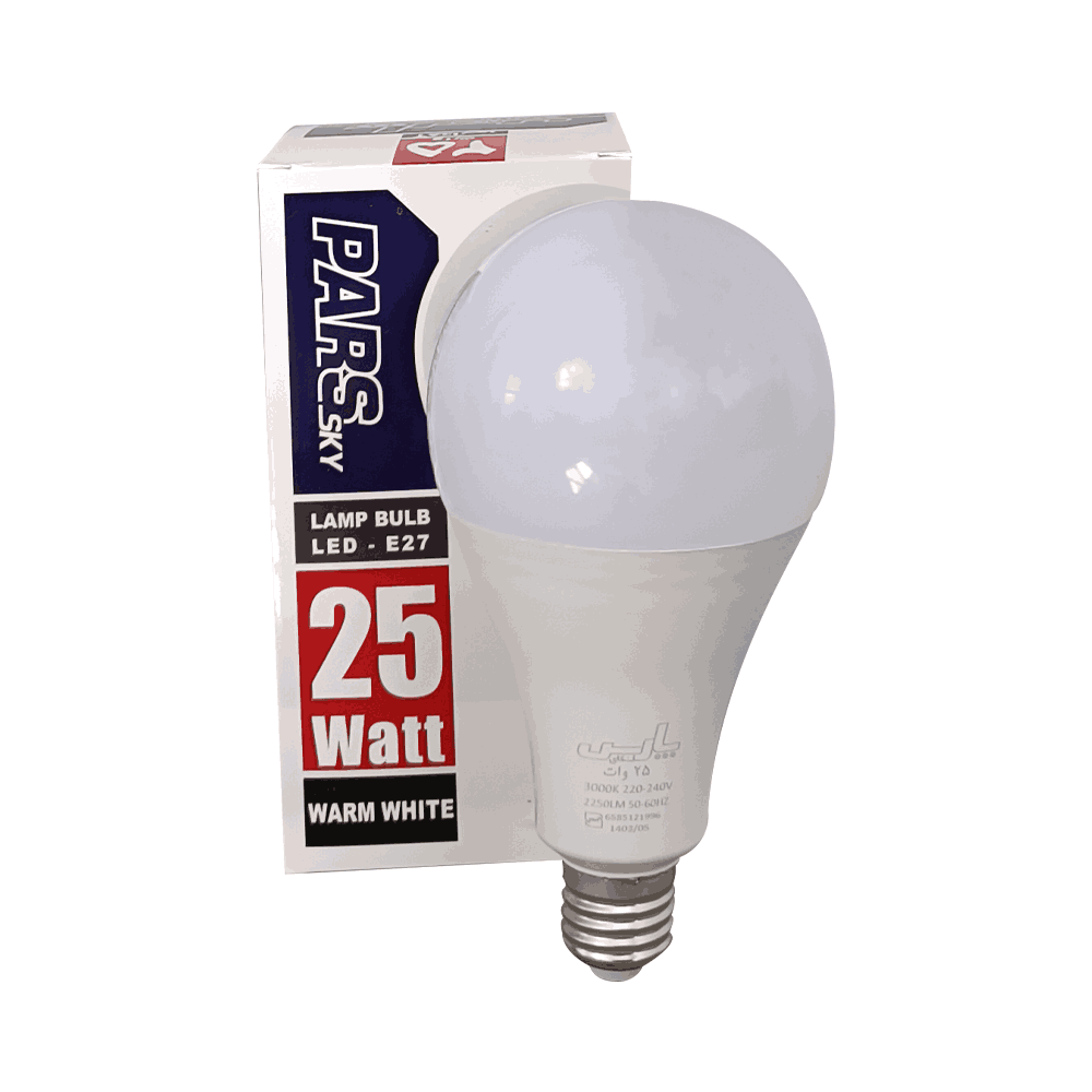 لامپ LED حبابی 25 وات E27 مهتابی پارس اسکای