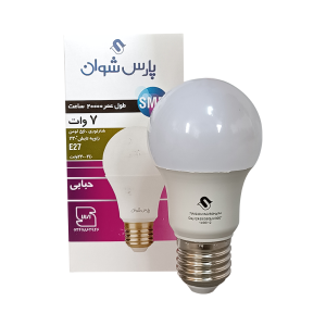 لامپ LED حبابی 7 وات E27 آفتابی شوان