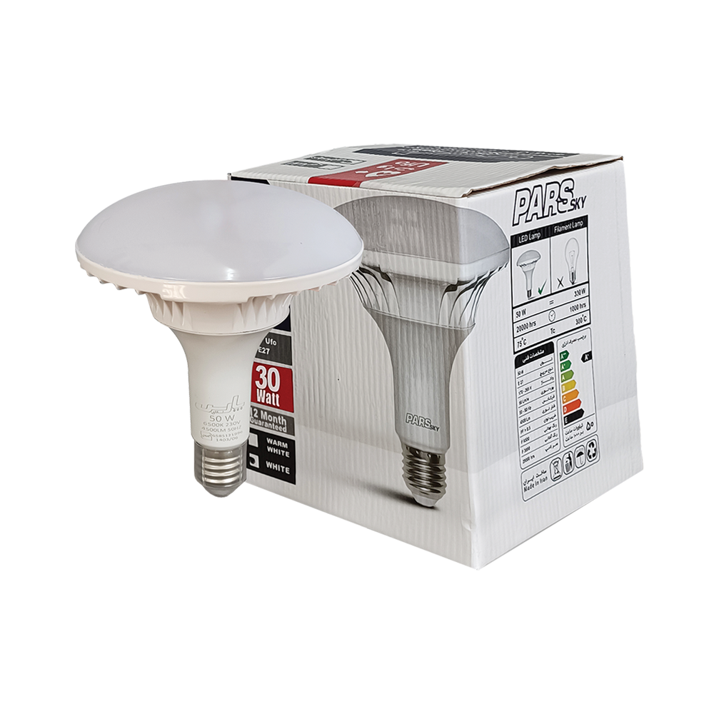 لامپ LED سفینه ای 30 وات E27 مهتابی پارس اسکای