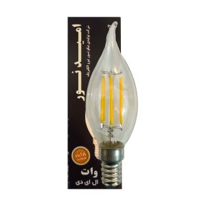 لامپ فیلامنت اشکی 8 وات E14 آفتابی امید نور